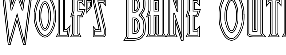 Wolf's Bane Outline Font Download Free