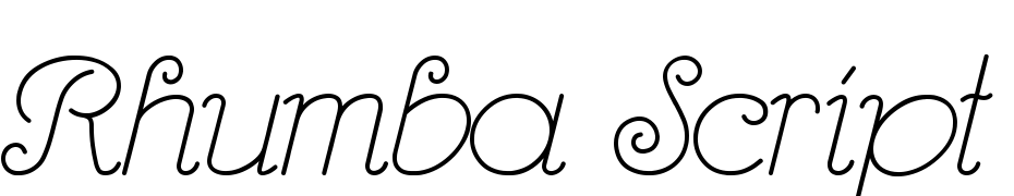 Rhumba Script Font Download Free