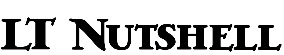 LT Nutshell Library Black Font Download Free