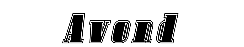 Avondale Inline Italic Scarica Caratteri Gratis