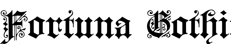 Fortuna Gothic Florish C Font Download Free