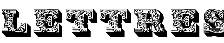 Lettres Ombrees Ornees Font Download Free