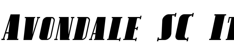 Avondale SC Italic Scarica Caratteri Gratis