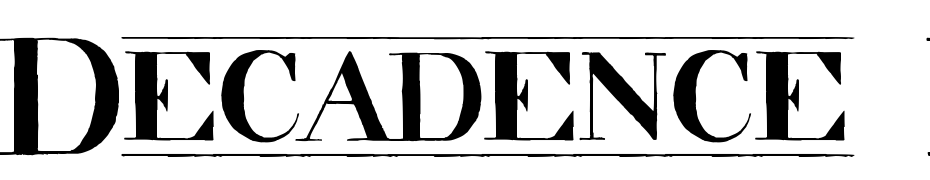 Decadence Itd Condensed Marquee cкачати шрифт безкоштовно