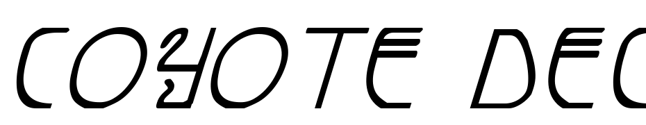 Coyote Deco Italic Scarica Caratteri Gratis