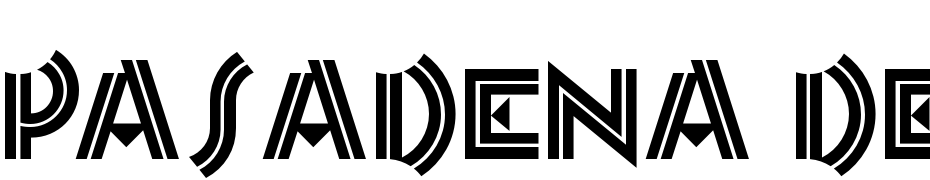 Pasadena Deco Yazı tipi ücretsiz indir