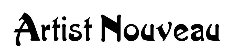 Artist Nouveau Polices Telecharger
