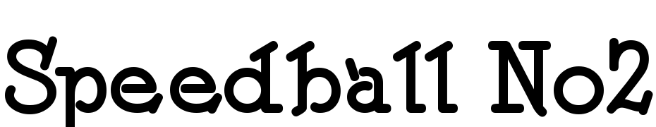 Speedball No2SW Font Download Free