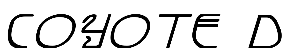 Coyote Deco Exp Ital cкачати шрифт безкоштовно