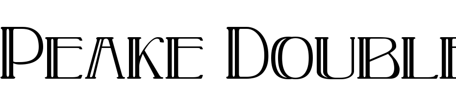 Peake Doubled Font Download Free