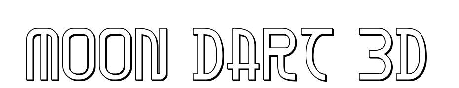 Moon Dart 3D cкачати шрифт безкоштовно