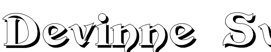 Devinne Swash Shadow Font Download Free