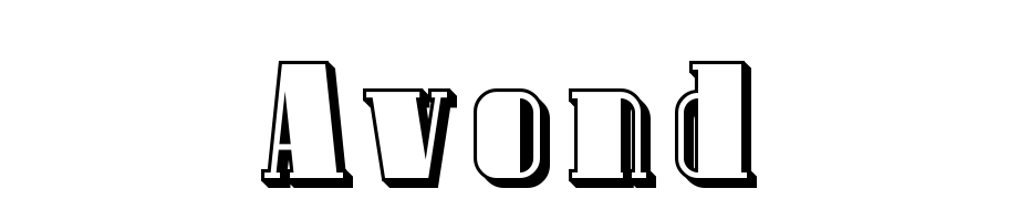 Avondale Shaded Font Download Free