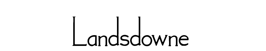 Landsdowne Yazı tipi ücretsiz indir