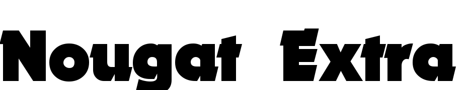 Nougat Extra Black Font Download Free
