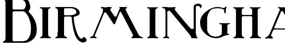 Birmingham Titling Bold Font Download Free