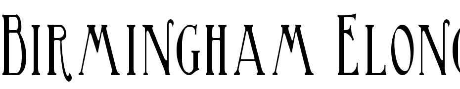 Birmingham Elongated Fuente Descargar Gratis
