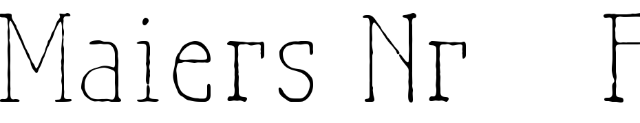 Maiers Nr21 Pro Light Font Download Free