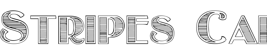 Stripes Caps Font Download Free