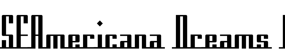 SF Americana Dreams Upright Font Download Free
