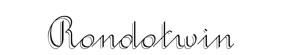Rondo Twin Thin Font Download Free