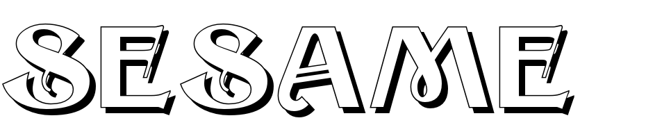 Sesame Shadow Scarica Caratteri Gratis