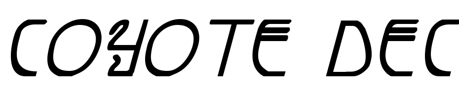 Coyote Deco Bold Italic Scarica Caratteri Gratis