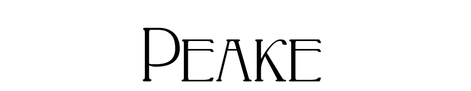 Peake Font Download Free