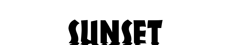 Sunset Font Download Free