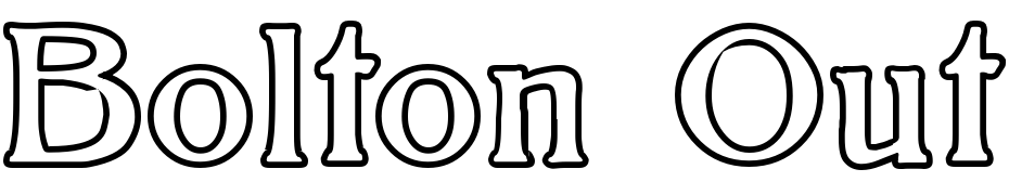 Bolton Outline Font Download Free