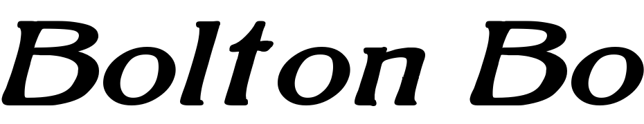 Bolton Bold Italic Polices Telecharger