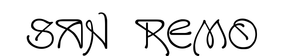 San Remo Yazı tipi ücretsiz indir