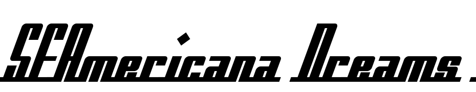 SF Americana Dreams Bold Font Download Free