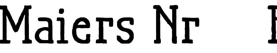 Maiers Nr.21 Pro Bold Font Download Free