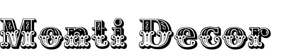 Monti Decor A Font Download Free