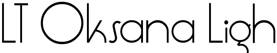 LT Oksana Light Font Download Free