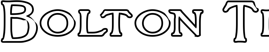 Bolton Titling Outline Font Download Free