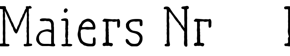 Maiers Nr.21 Pro cкачати шрифт безкоштовно