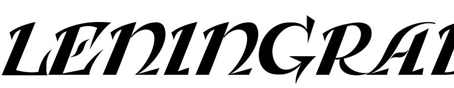 Leningradka Kursiv Font Download Free