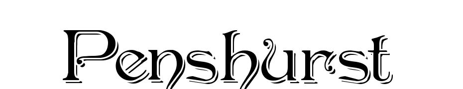 Penshurst_Shadow Font Download Free