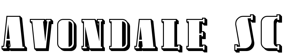 Avondale SC Shaded Font Download Free