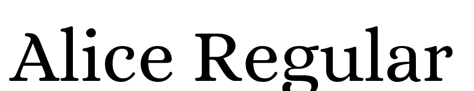 Alice Regular Font Download Free