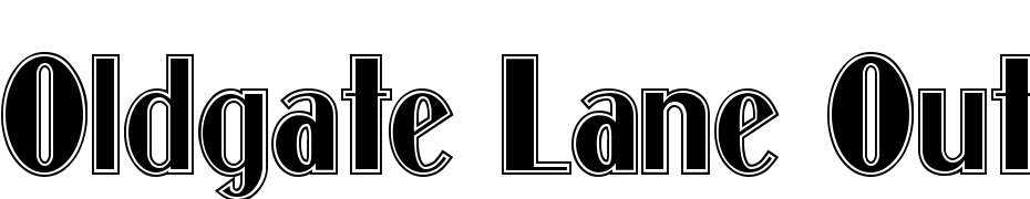 Oldgate Lane Outline Font Download Free