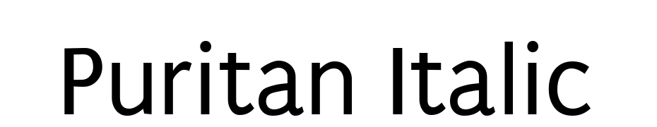 Puritan Italic Font Download Free