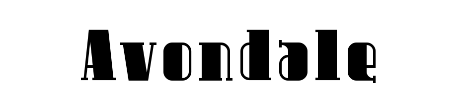 Avondale Fuente Descargar Gratis