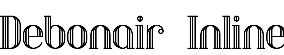 Debonair Inline Font Download Free