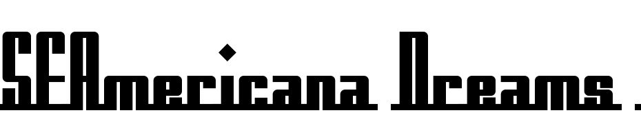 SF Americana Dreams Upright Bold Font Download Free