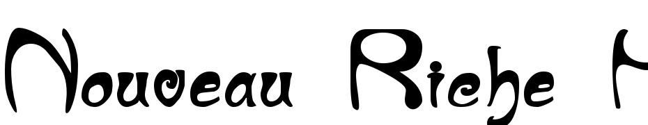 Nouveau Riche Heavy Schrift Herunterladen Kostenlos