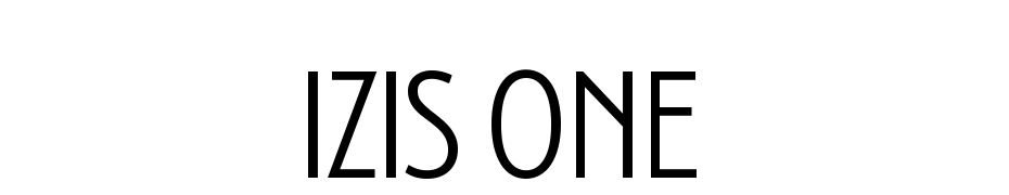 Izis One Font Download Free