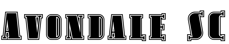 Avondale SC Inline Font Download Free